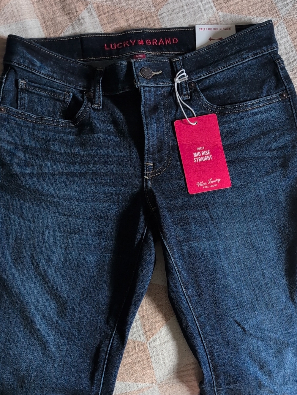 Lucky Brand Sweet Midrise Straight Jeans 6/28